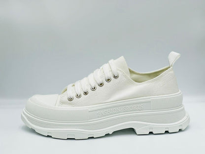 Fashion - Tread Slick Sneakers - White