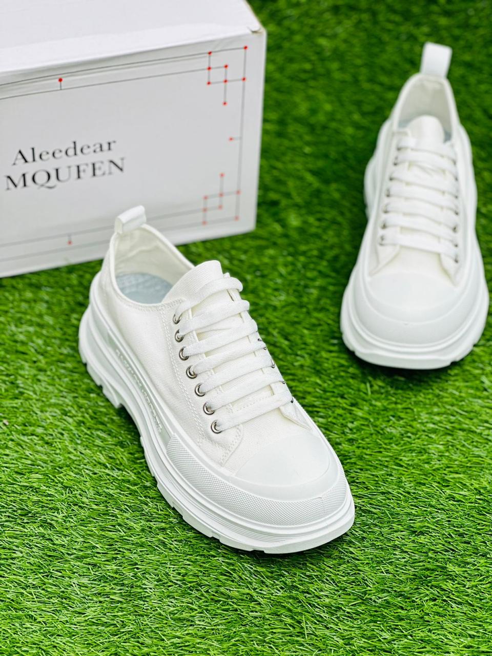 Fashion - Tread Slick Sneakers - White