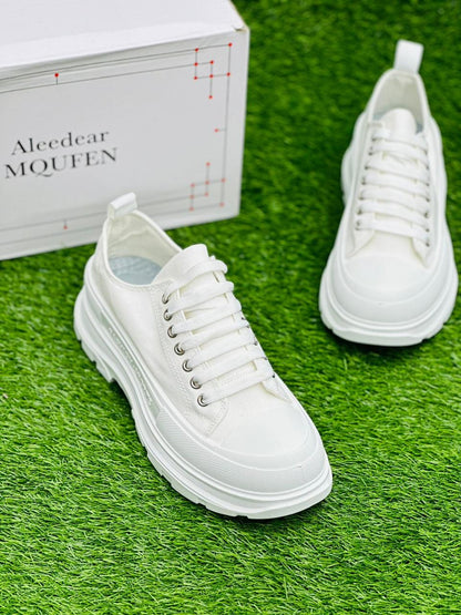 Fashion - Tread Slick Sneakers - White