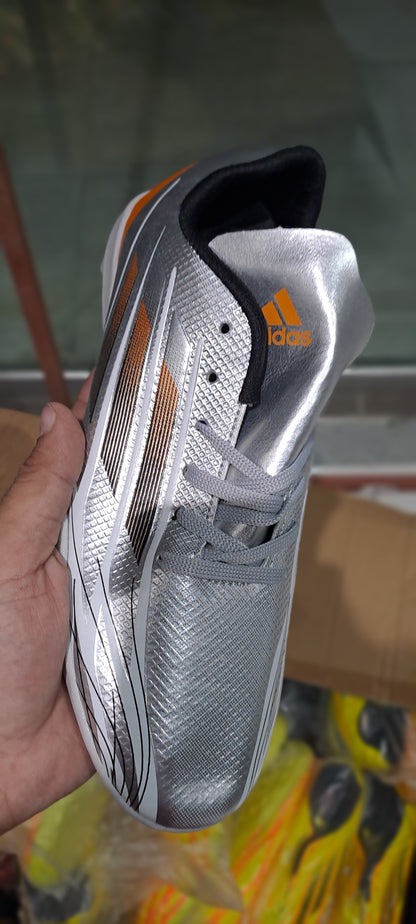 Adid - Football Boots - Silver Orange