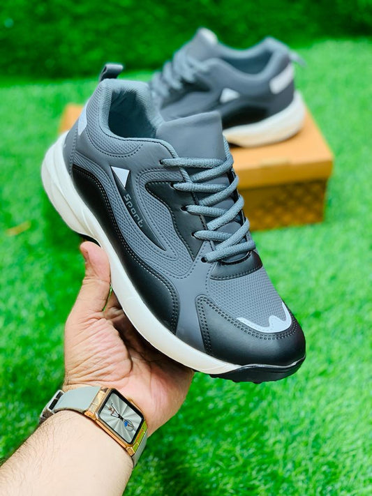 Miles - Premium Sport Shoes - Grey Black (Sale)