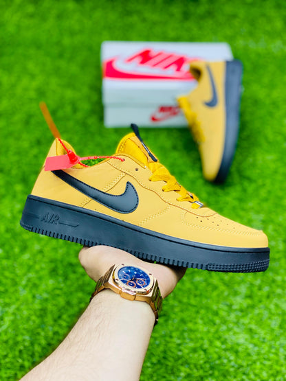 NKE  Airforce1 - Suede - Wheat Black