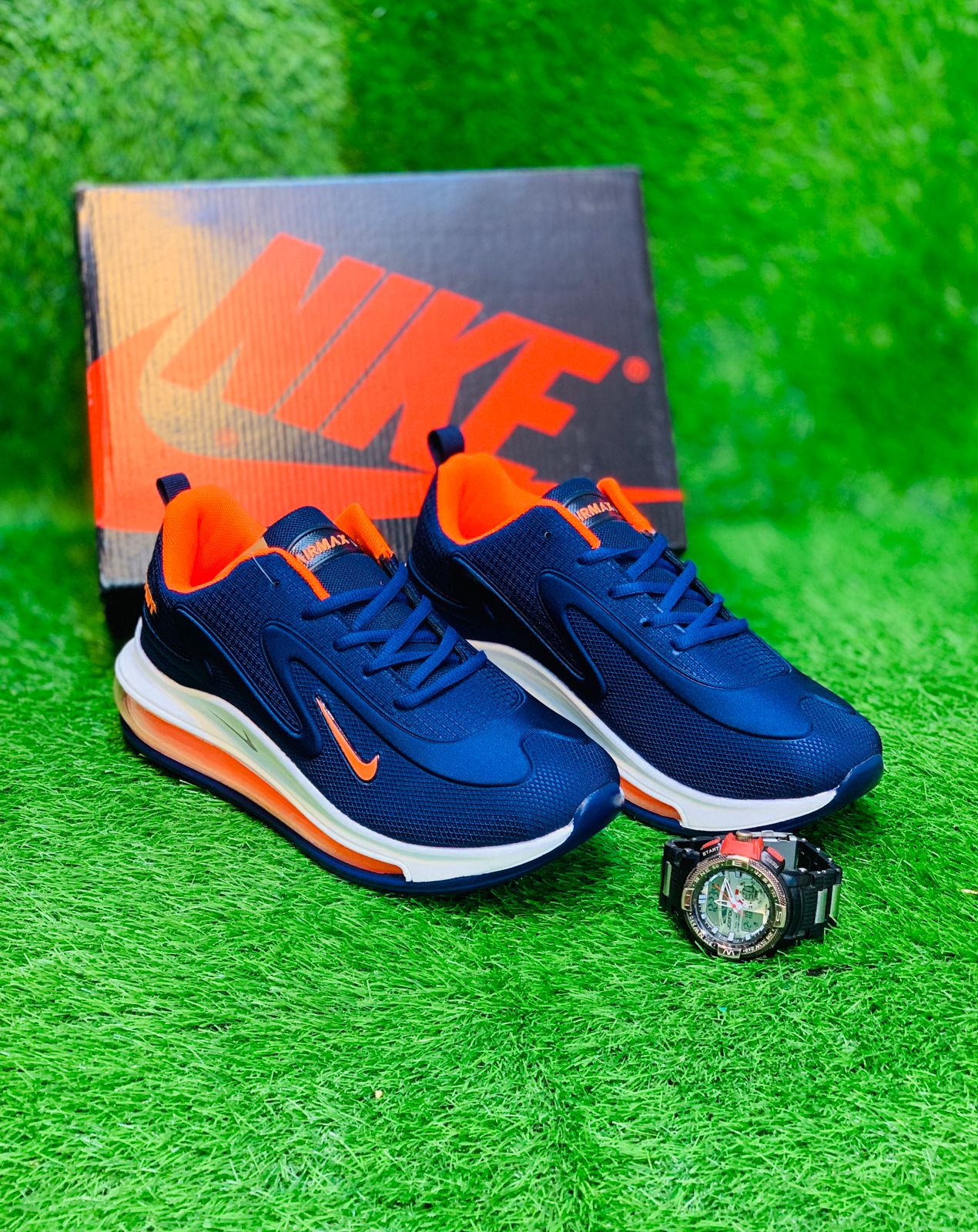 NKE Air Max 720 - Blue Orange