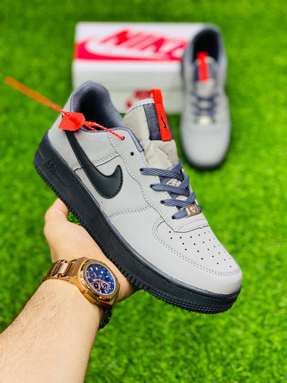 NKE Airforce1 - Suede - Grey Black