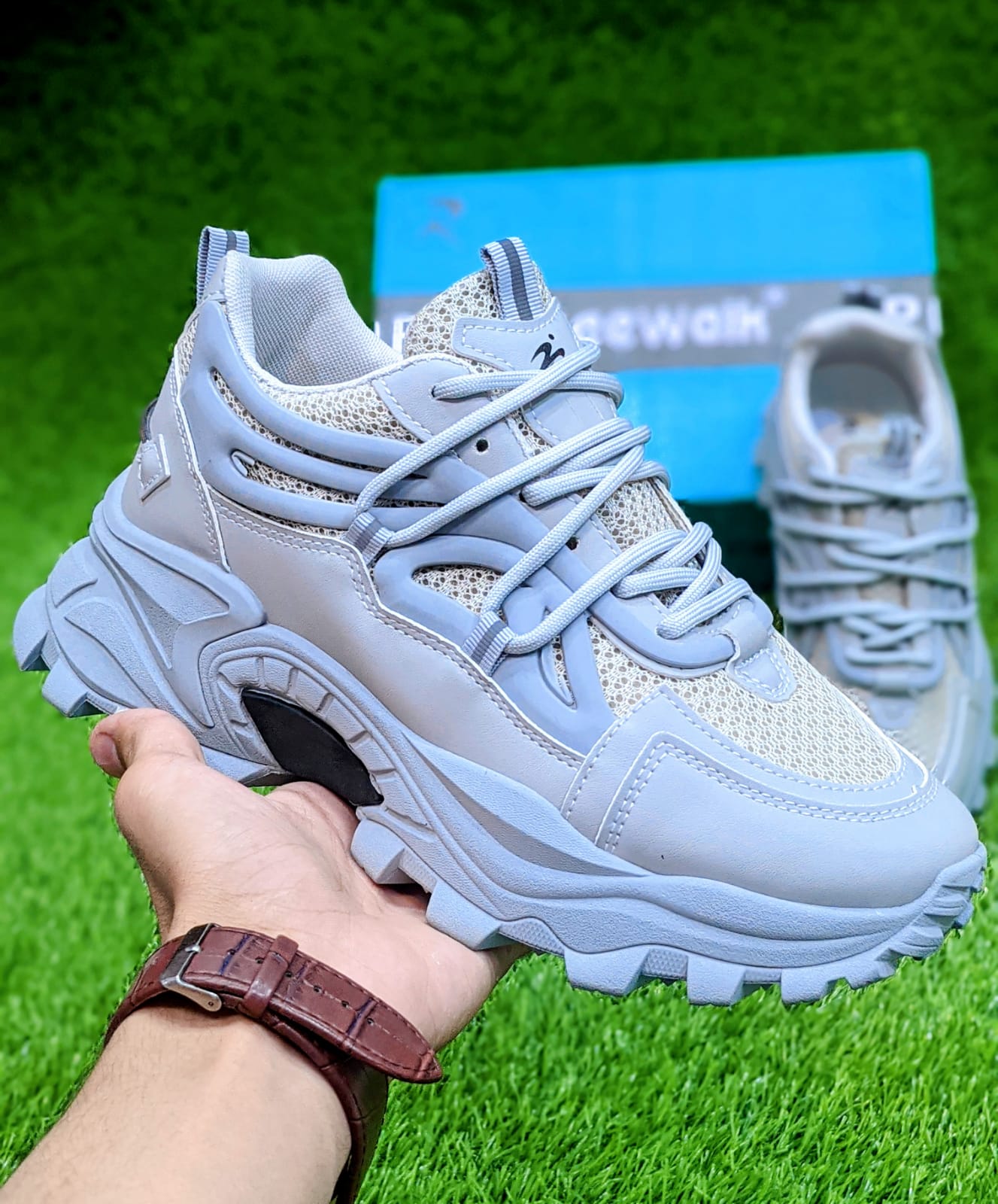 ReeWalk -  Chunky Sneakers - Grey Vanilla