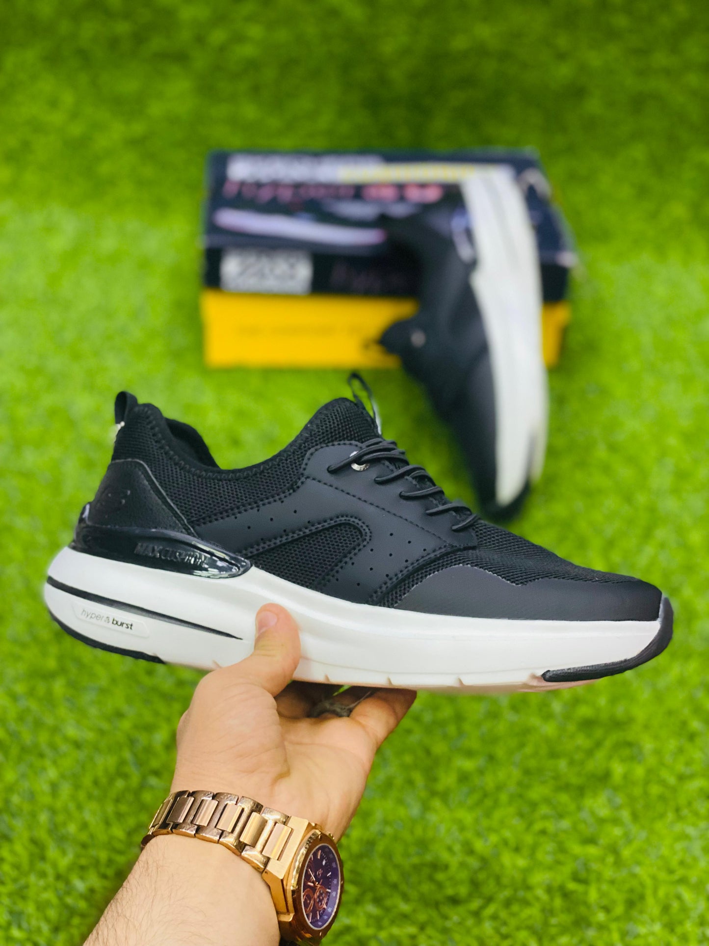 Skechers - Hyper Burst - Black White (Premium)