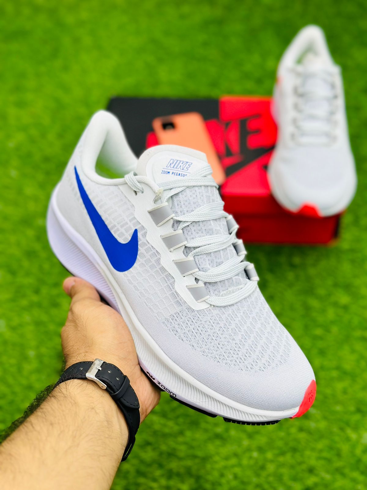 NKE Zoom - Pegasus 37 - White Blue