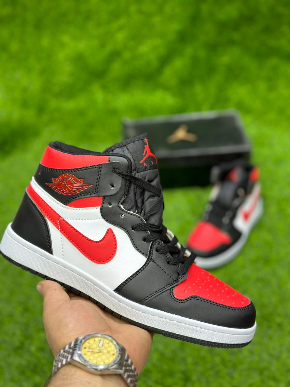 AR JDN 1 - High - Black With Red White