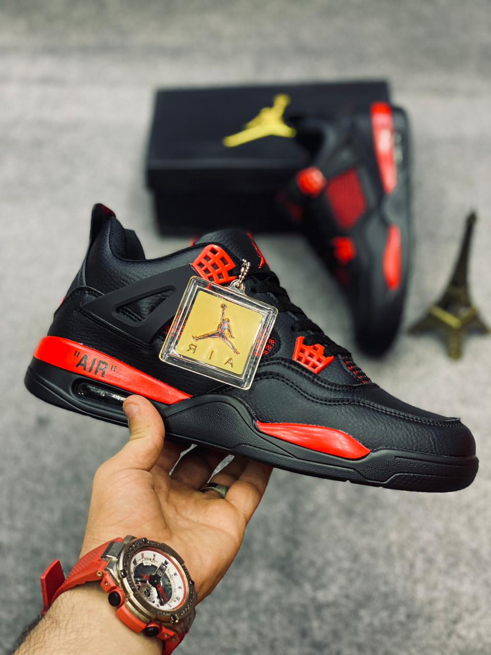 AR JDN 4 - Retro - Red  Black