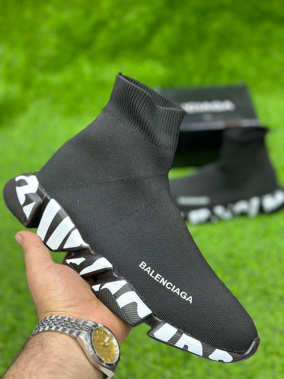 Balenciaga - Black with Panda Bottom