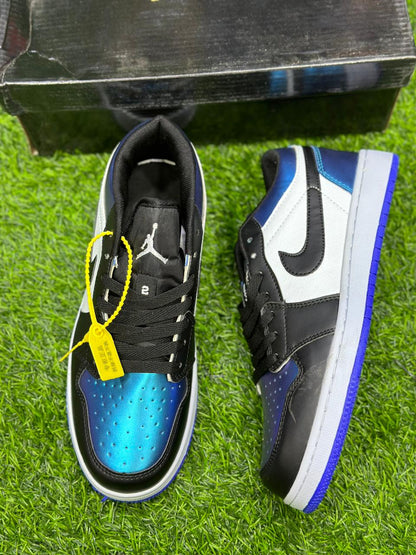 AR JDN 1 Low - Blue with Black White