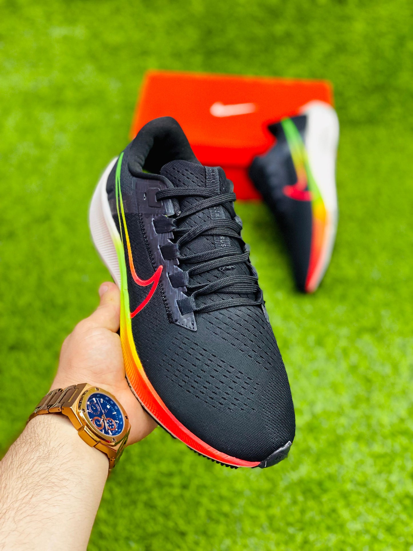 NKE Zoom - Pegasus 38 - Black Orange Volt