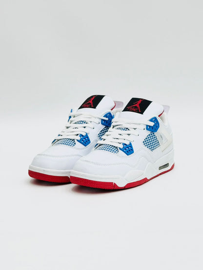 AR JDN  4 - Retro - White with Blue Red