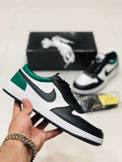 AR JDN 1 Low - Green White with Black