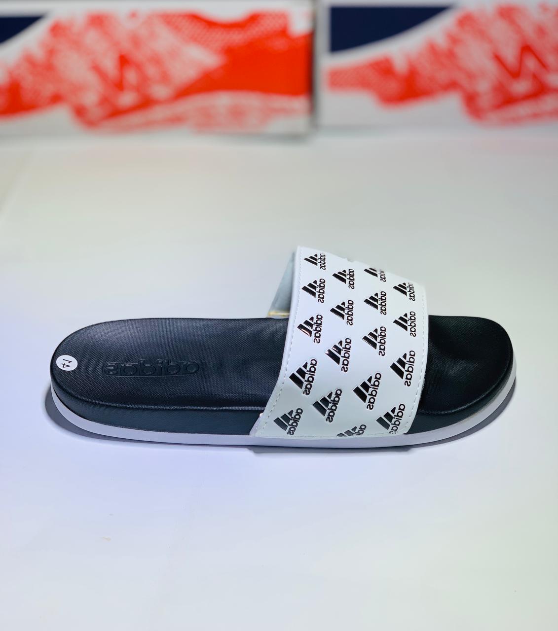 Adid - Slides - D3 - White Black