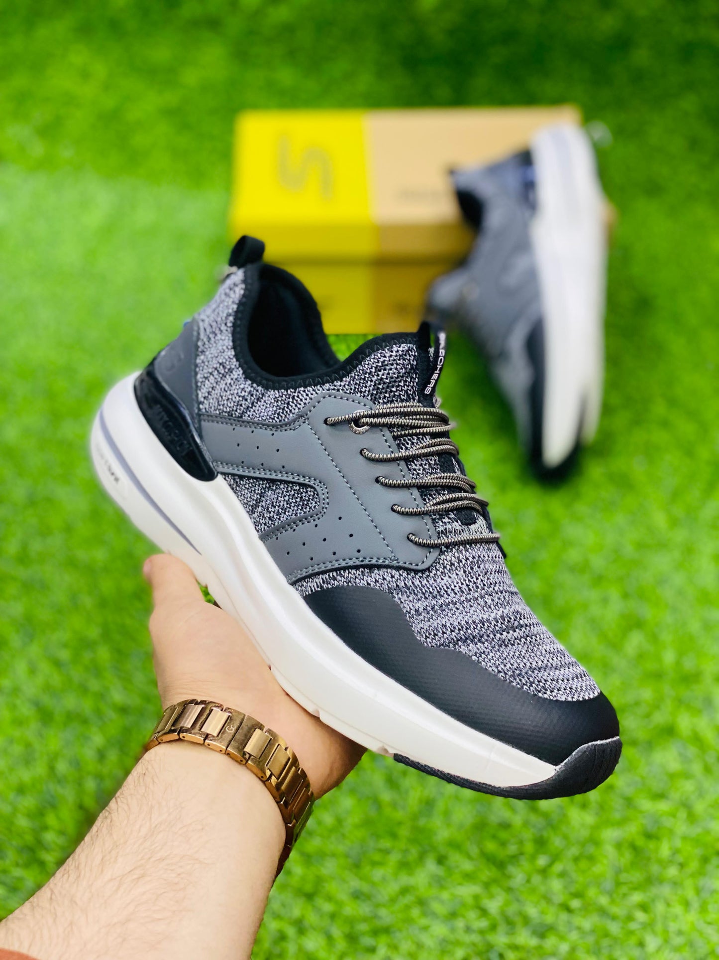 Skechers - Hyper Burst - Grey White (Premium)