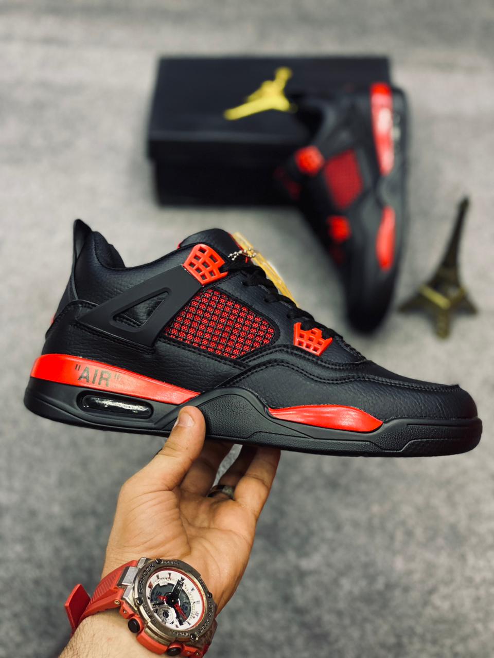 AR JDN 4 - Retro - Red  Black