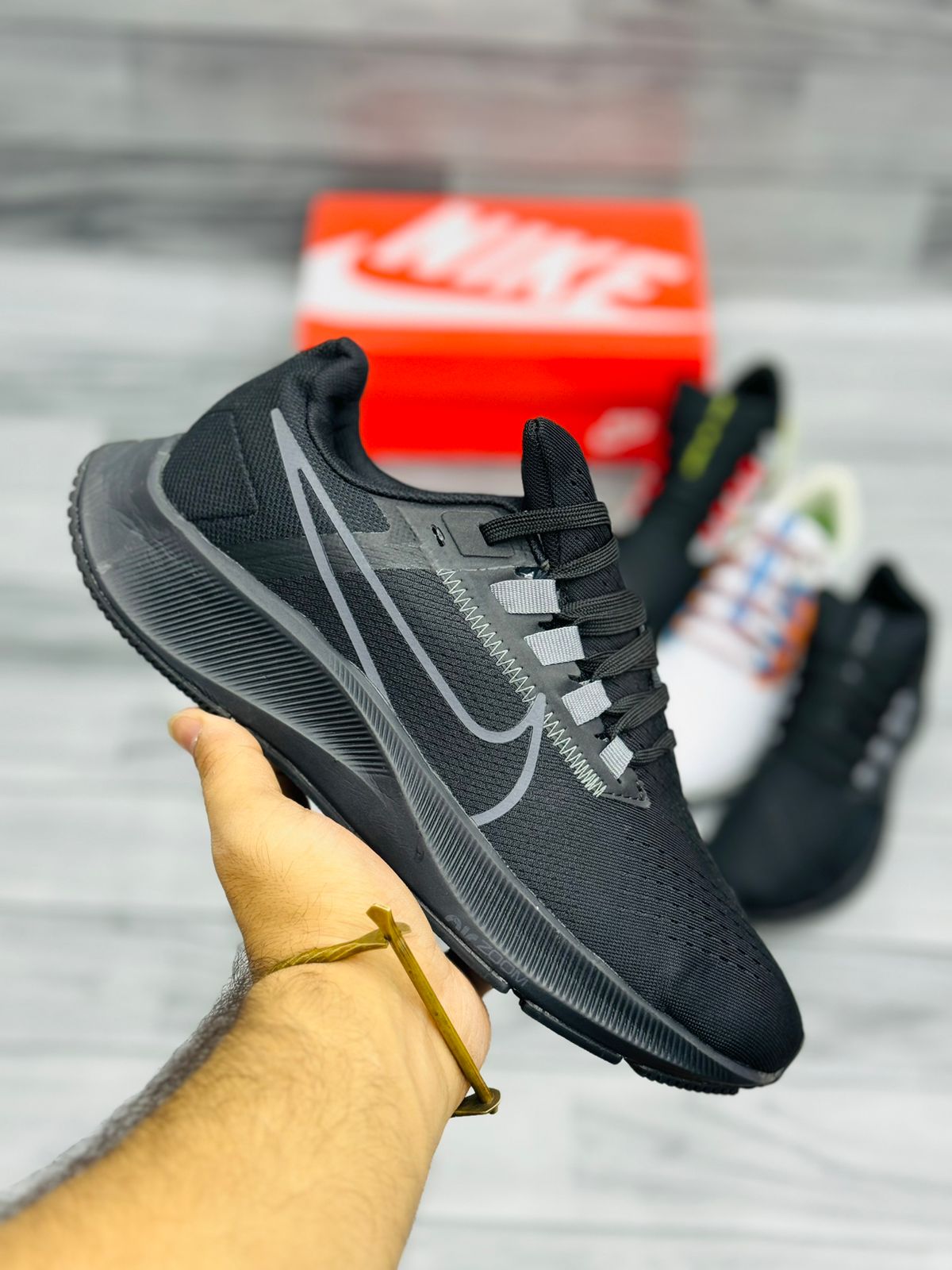 NKE Zoom - Pegasus 38 - All Black 2.0