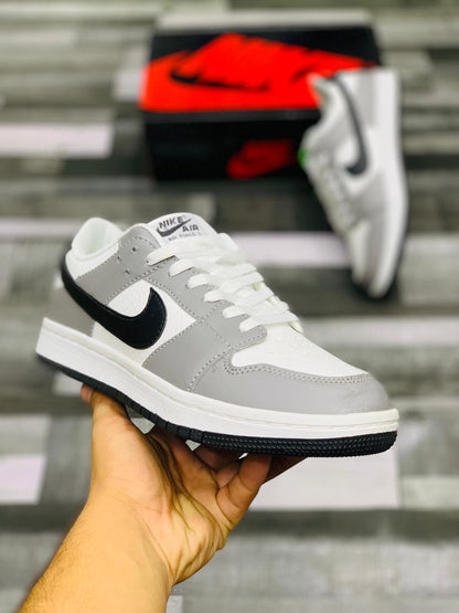 NKE Airforce 1 - Grey White with Black Tick