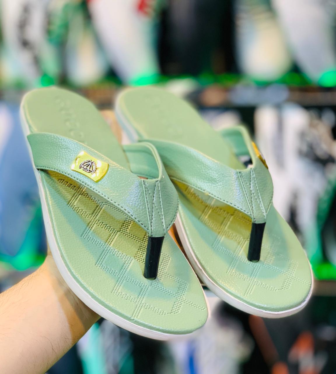 Guccci Medicate - Flip Flop - Green