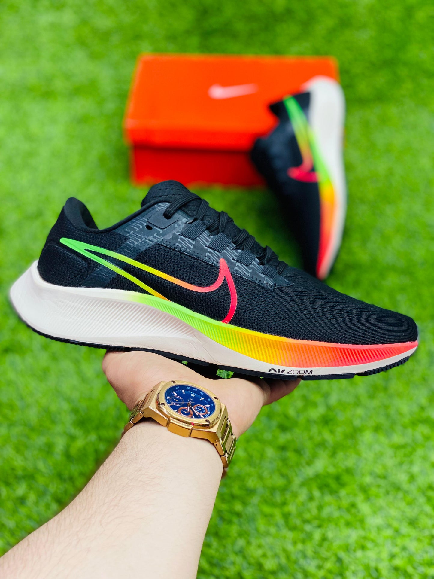 NKE Zoom - Pegasus 38 - Black Orange Volt