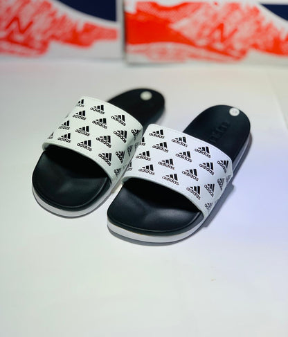 Adid - Slides - D3 - White Black