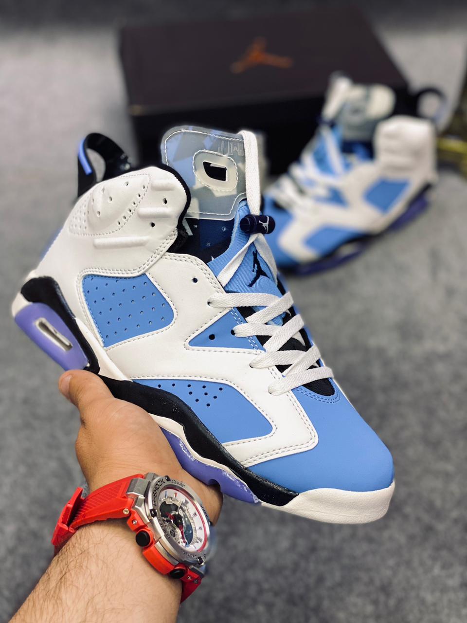 AR JDN 6 Retro Blue White (Premium)