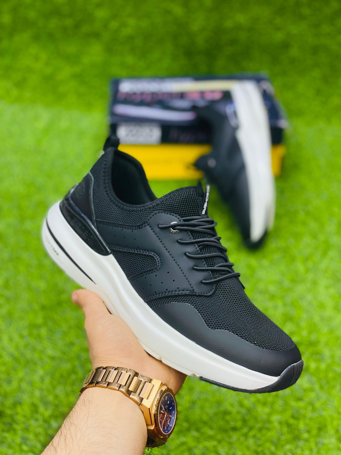 Skechers - Hyper Burst - Black White (Premium)