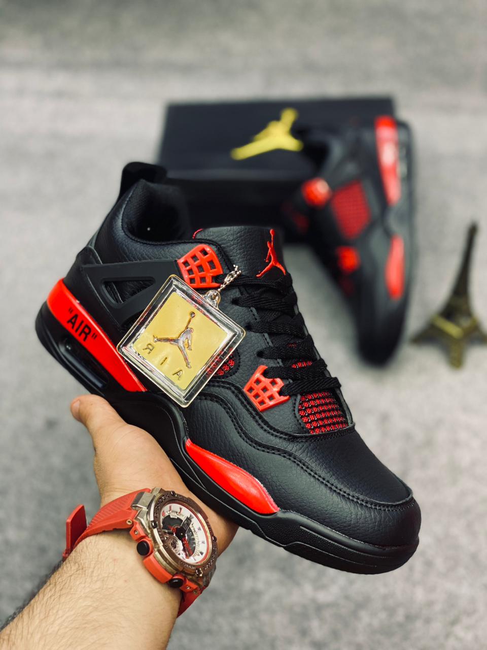 AR JDN 4 - Retro - Red  Black