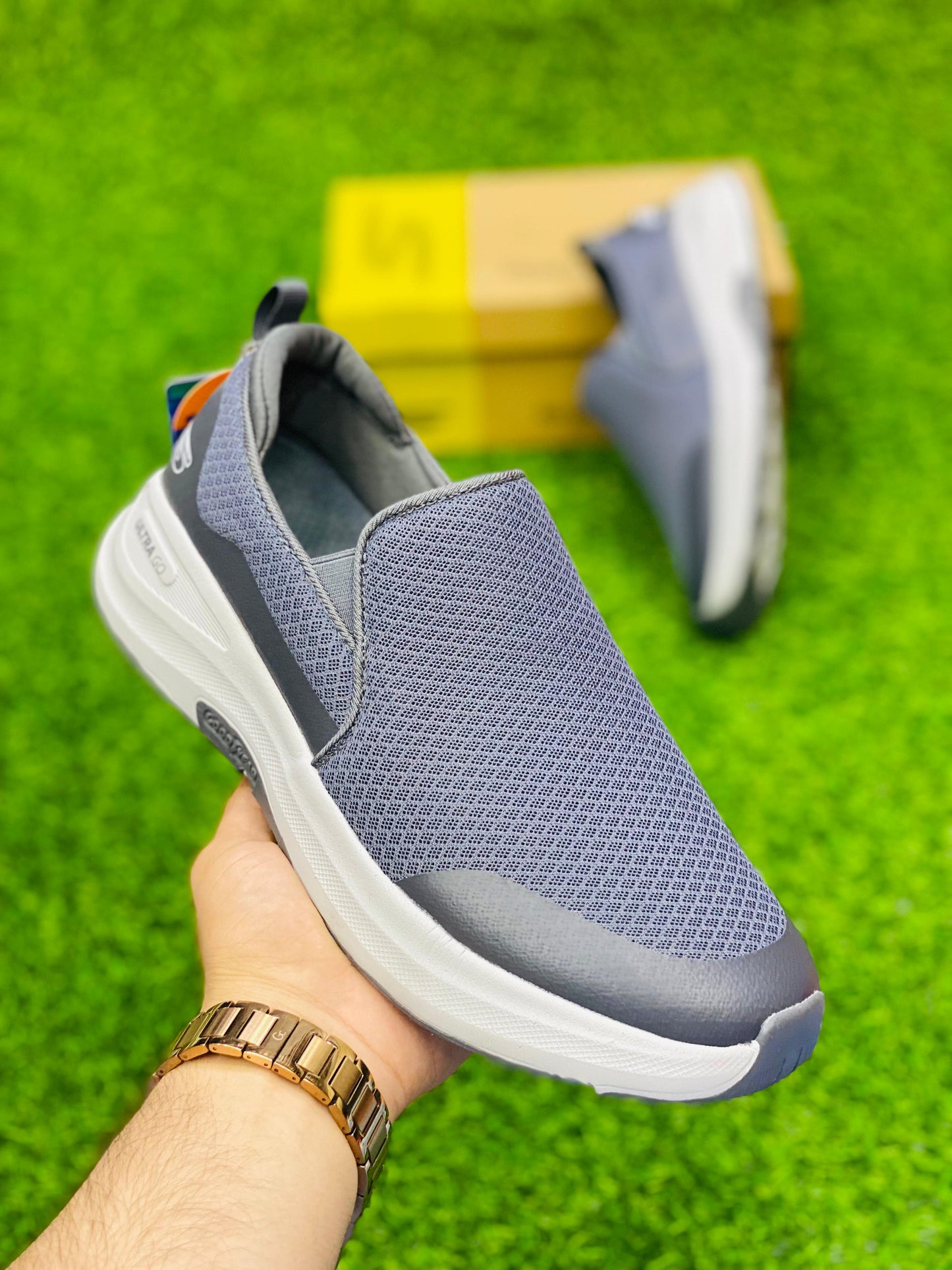 Skechers - Ultra Go-Goodyear  - Grey White 2.0