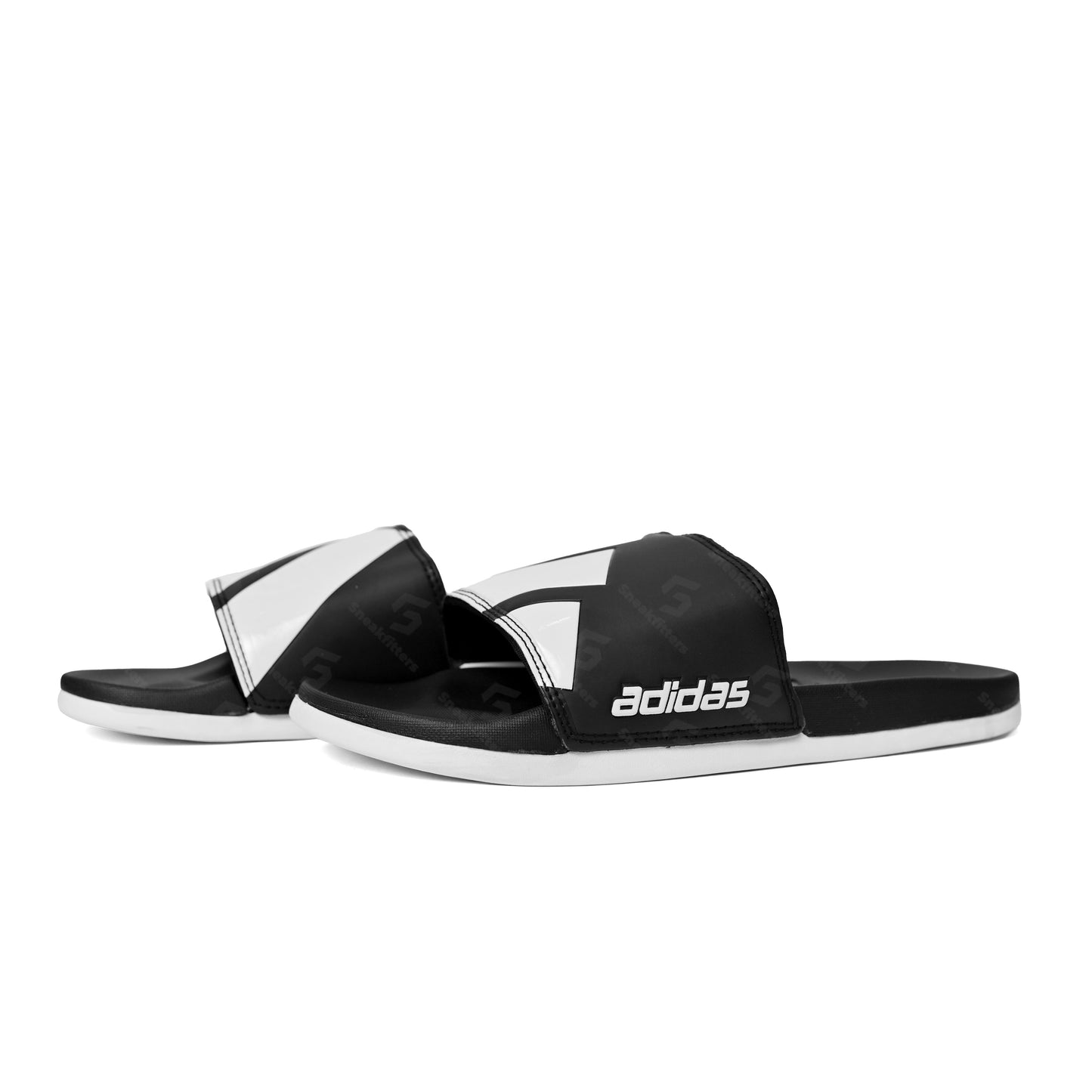 Adid Adilette - Trefoil - Black White