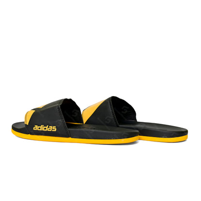 Adid Adilette - Trefoil - Black Yellow