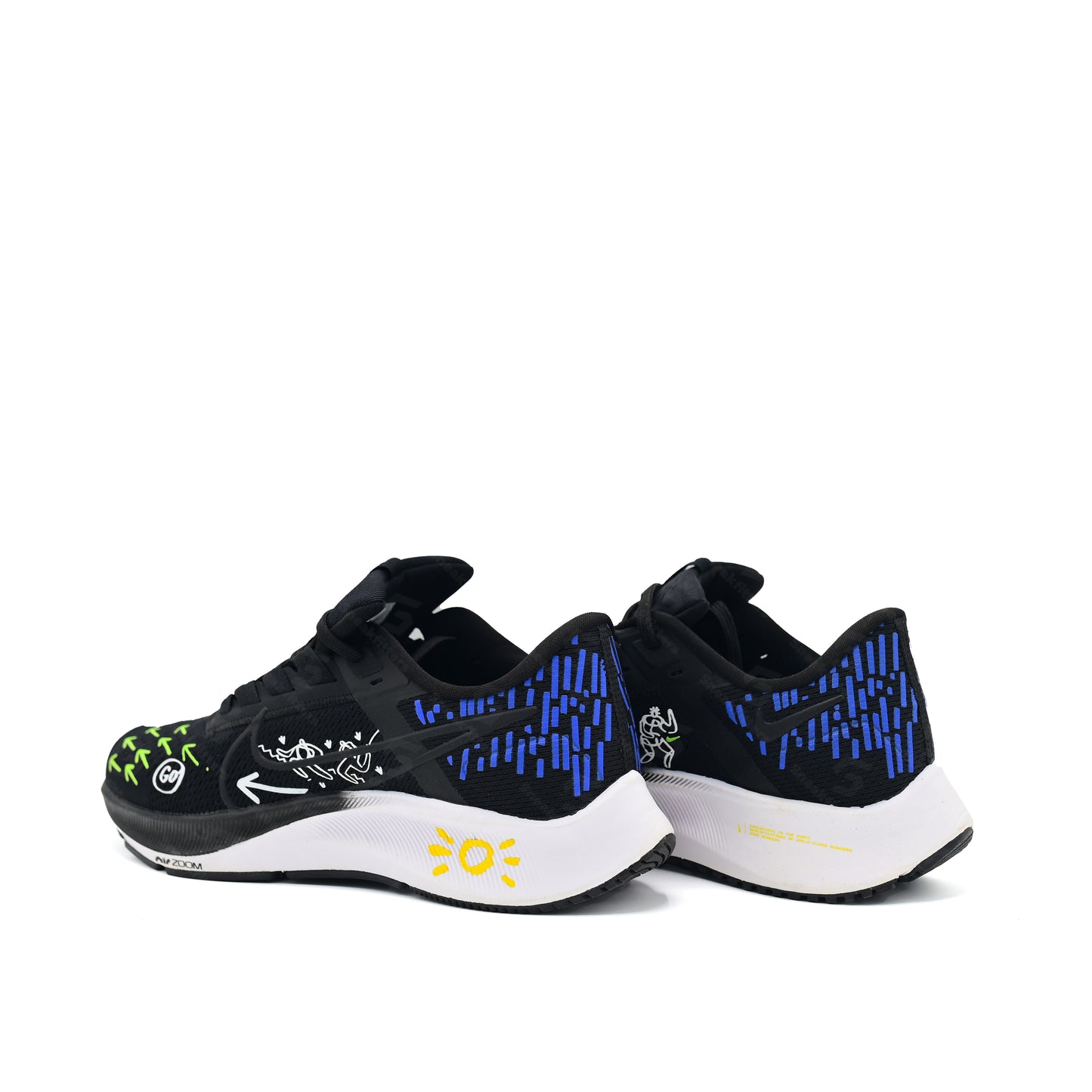 NKE Zoom - Pegasus 38 - Black Graffiti