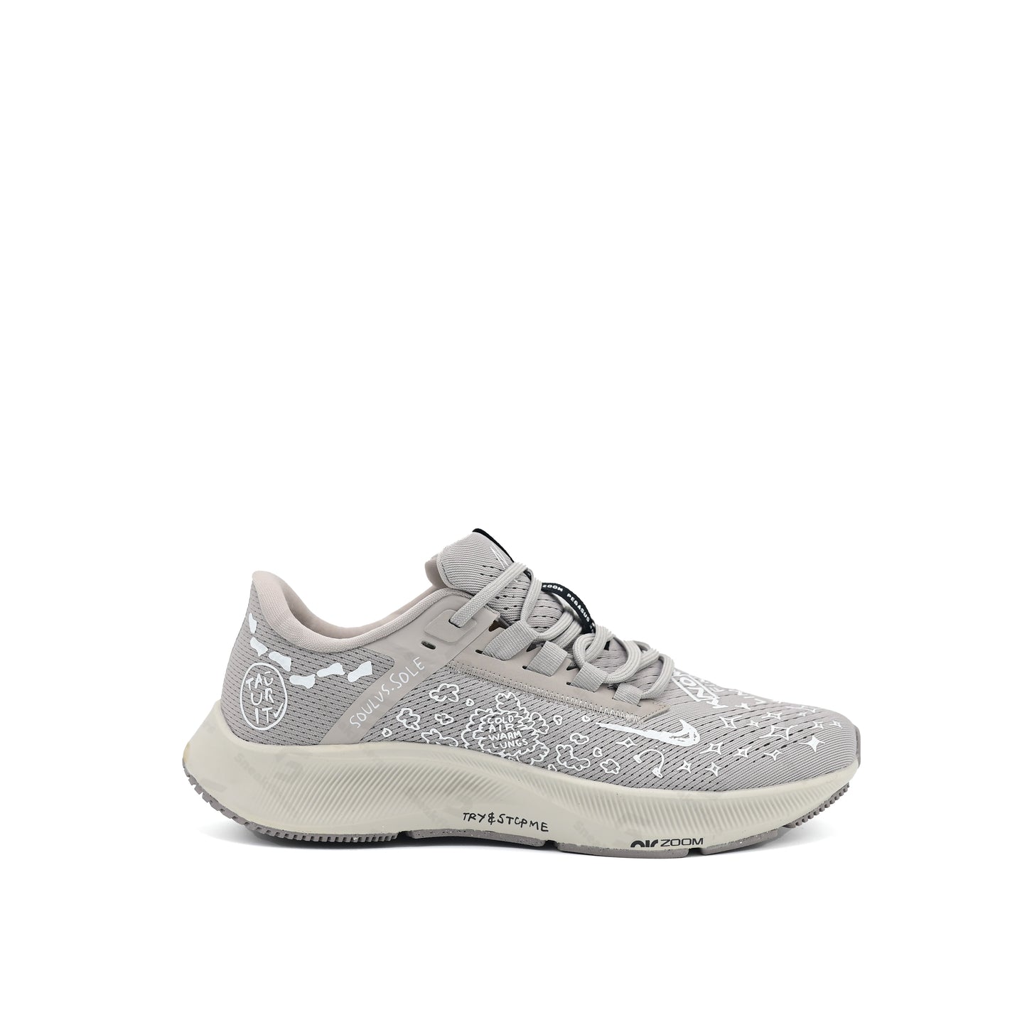 NKE Zoom - Pegasus 38 - Natthaan Belll Grey Graffitii