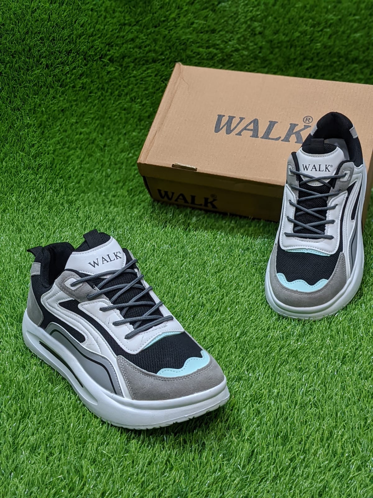 Walk - Cures Fused Sneakers - Black Grey