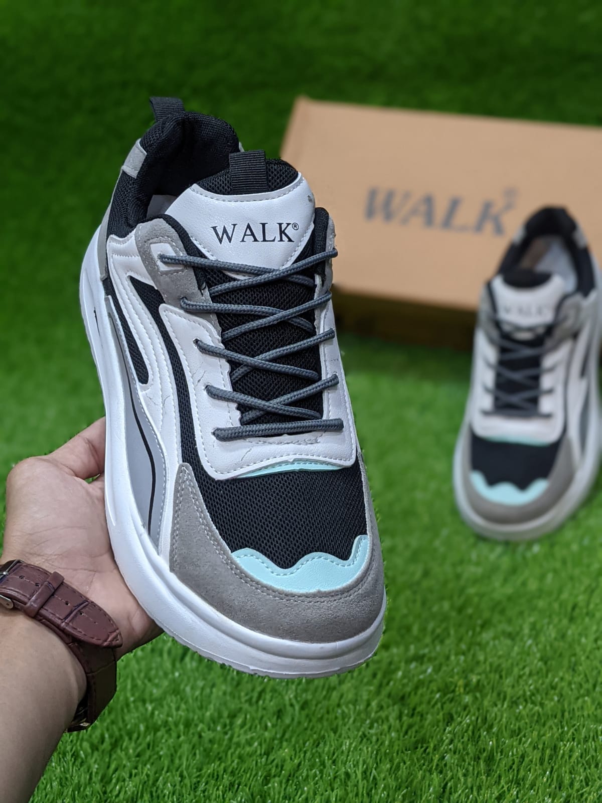 Walk - Cures Fused Sneakers - Black Grey