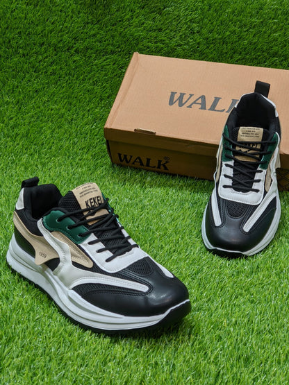 Walk - Cures Fused Sneakers - Black White