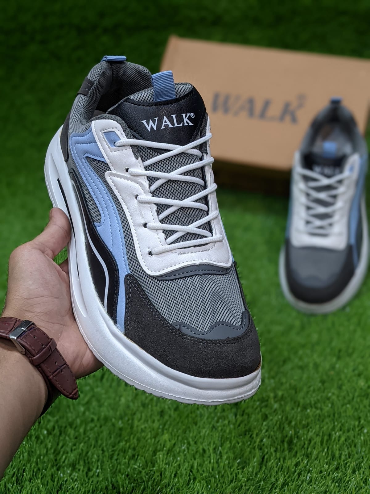 Walk - Cures Fused Sneakers - Grey Blue