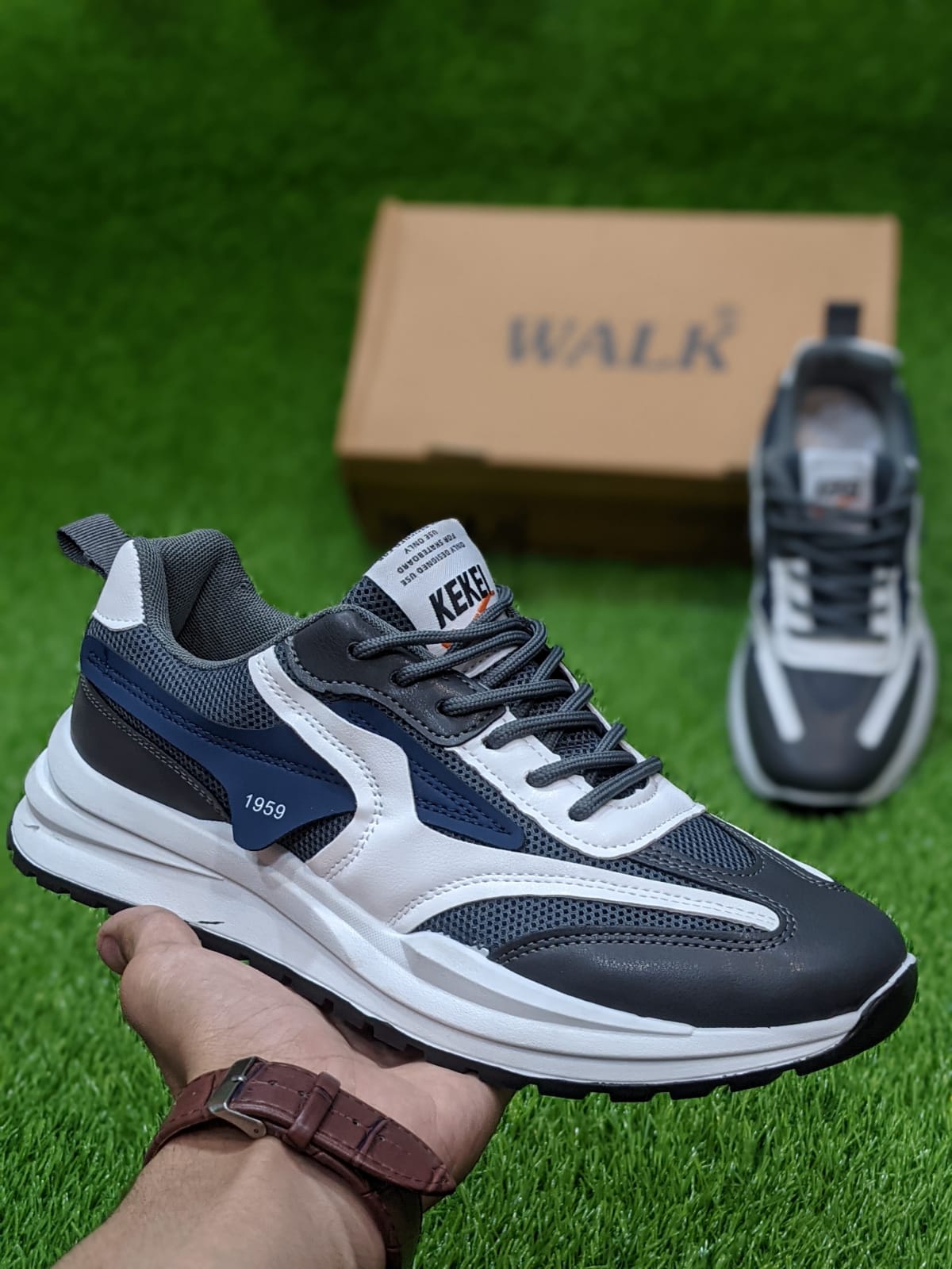 Walk - Cures Fused Sneakers - Grey White