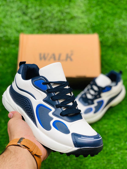 Walk  - Elevator Sneaker - Blue White