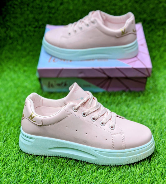 Walk - High Soled Shoes - Pink