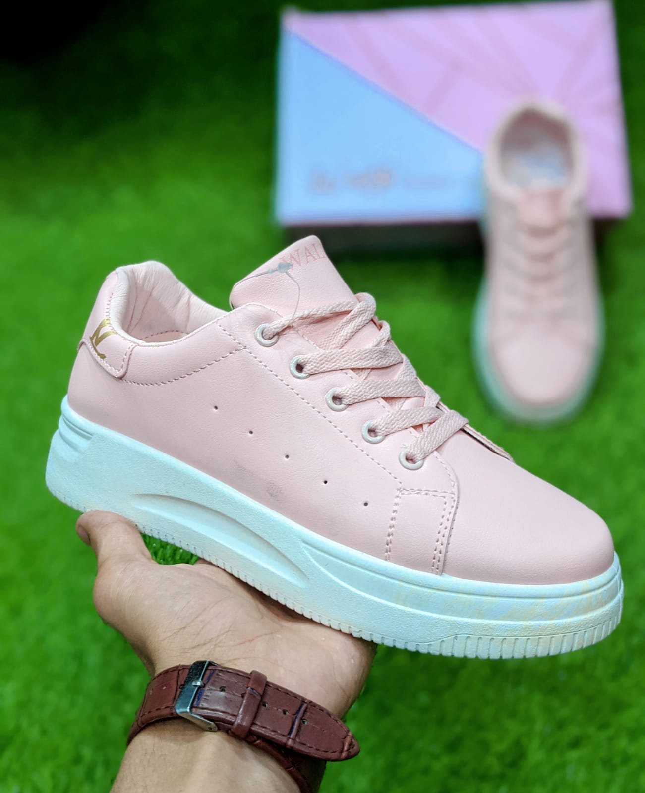 Walk - High Soled Shoes - Pink