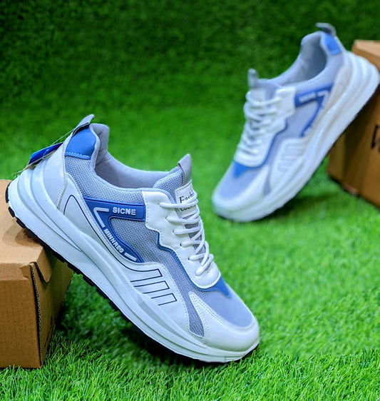 Walk - Premium Sports Shoes - White Blue