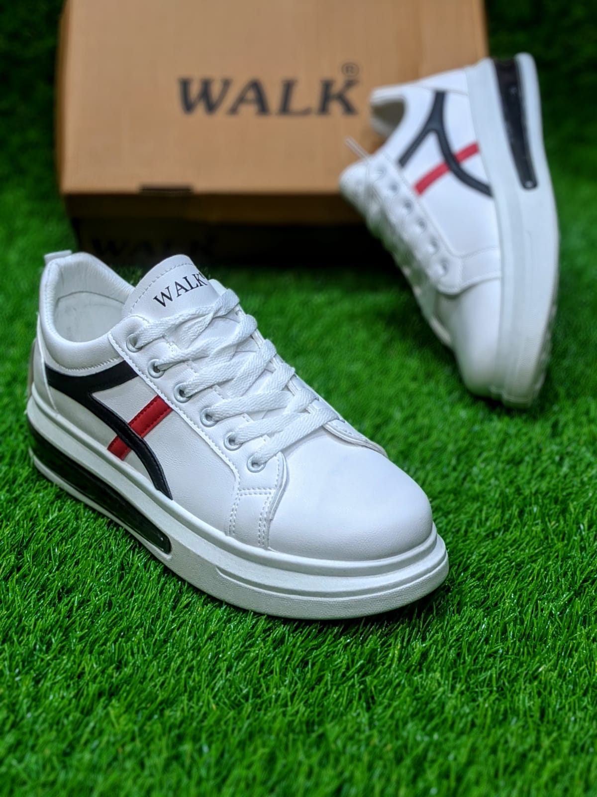 Walk - Supercup Leather  Shoes - White Black