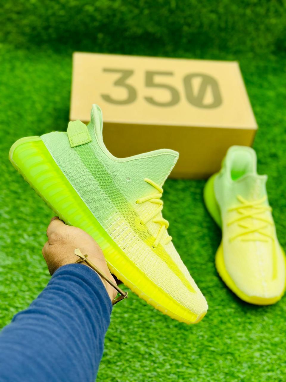 Yeezy 350 Wave Runner Jogger Yellow Green Sneakfitters